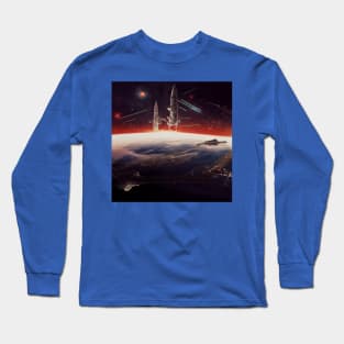 Interplanetary Spaceport Long Sleeve T-Shirt